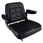 S830801 Low Back Seat, Black Vinyl Fits Clark