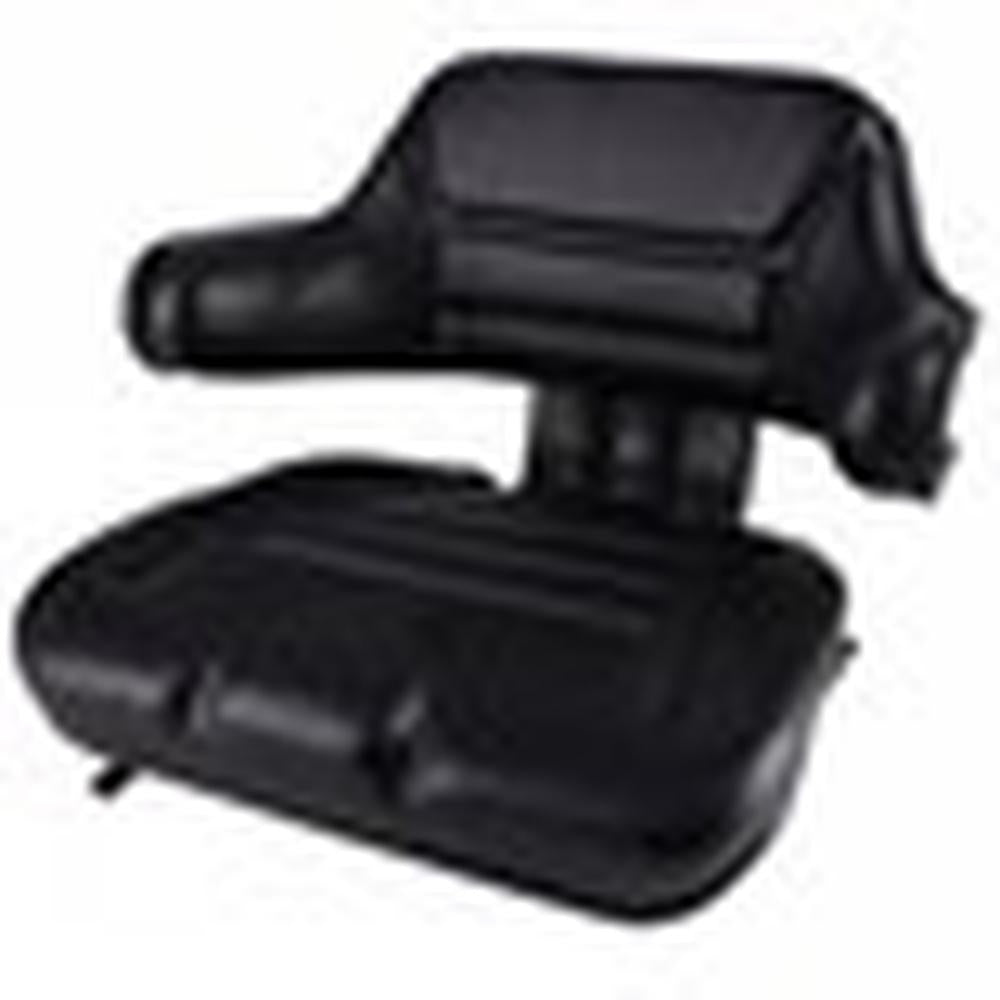 S830804 Wrap-Around Seat, Black Vinyl Fits Massey Ferguson