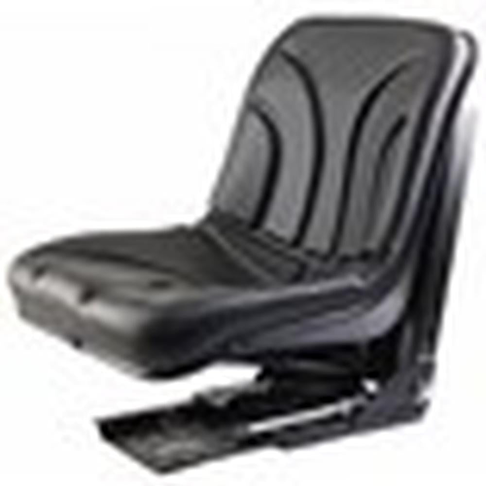 S830807 Bucket Seat, Black Vinyl w/ Mechanical Suspension Fits Kubota