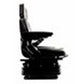 S830809 High Back Seat, Black Vinyl w/ Mechanical Suspension Fits Case IH