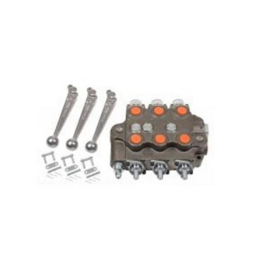 SBA222 Universal Triple Spool Cross Control Hydraulic Valve with 2000 PSI
