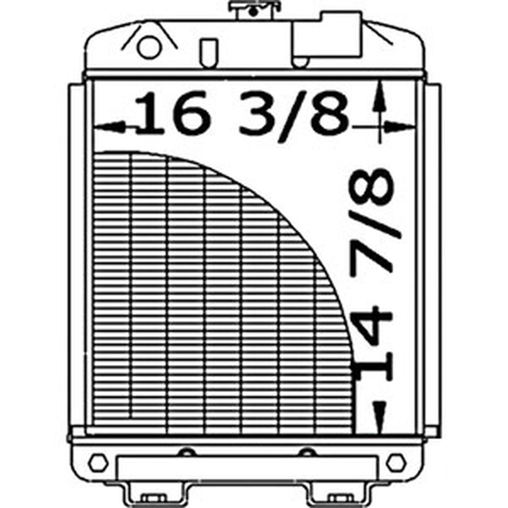SBA310100280 Radiator Fits Ford New Holland Tractor 1900