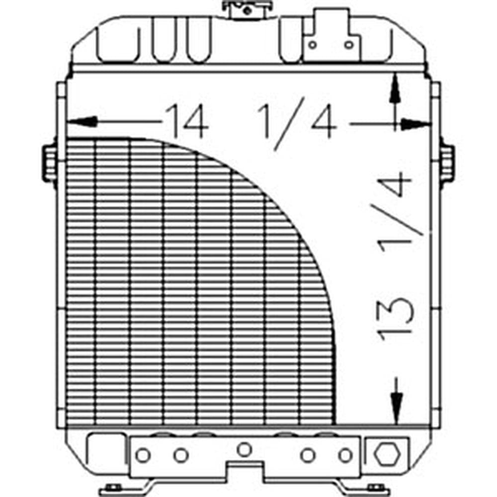 Radiator Fits Ford 1210 1110 1310 SBA310100431