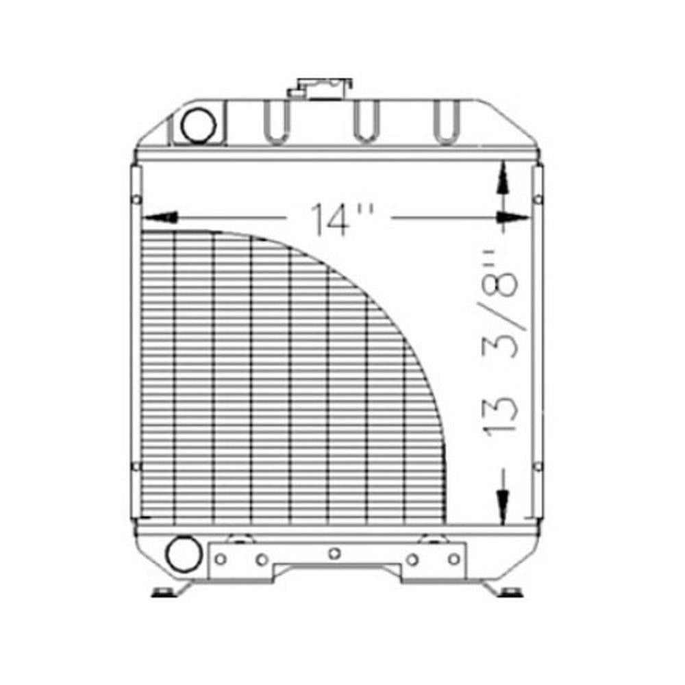SBA310100610 Radiator Fits Ford New Holland Compact Tractor 1120 1215 1220