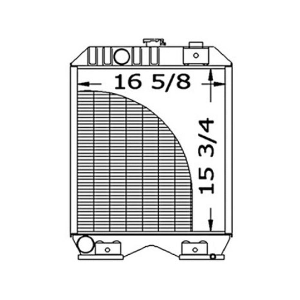 Radiator Fits Ford 1620 1520 1320 Fits New Holland TC30 T1520 T1510 SBA310101170