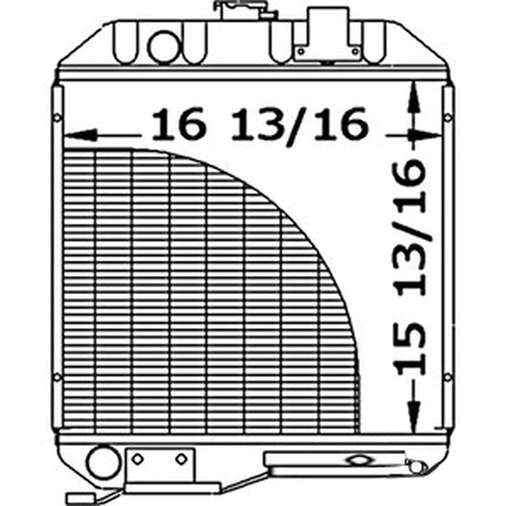 Radiator Fits Ford/New Holland Replaces SBA310100630