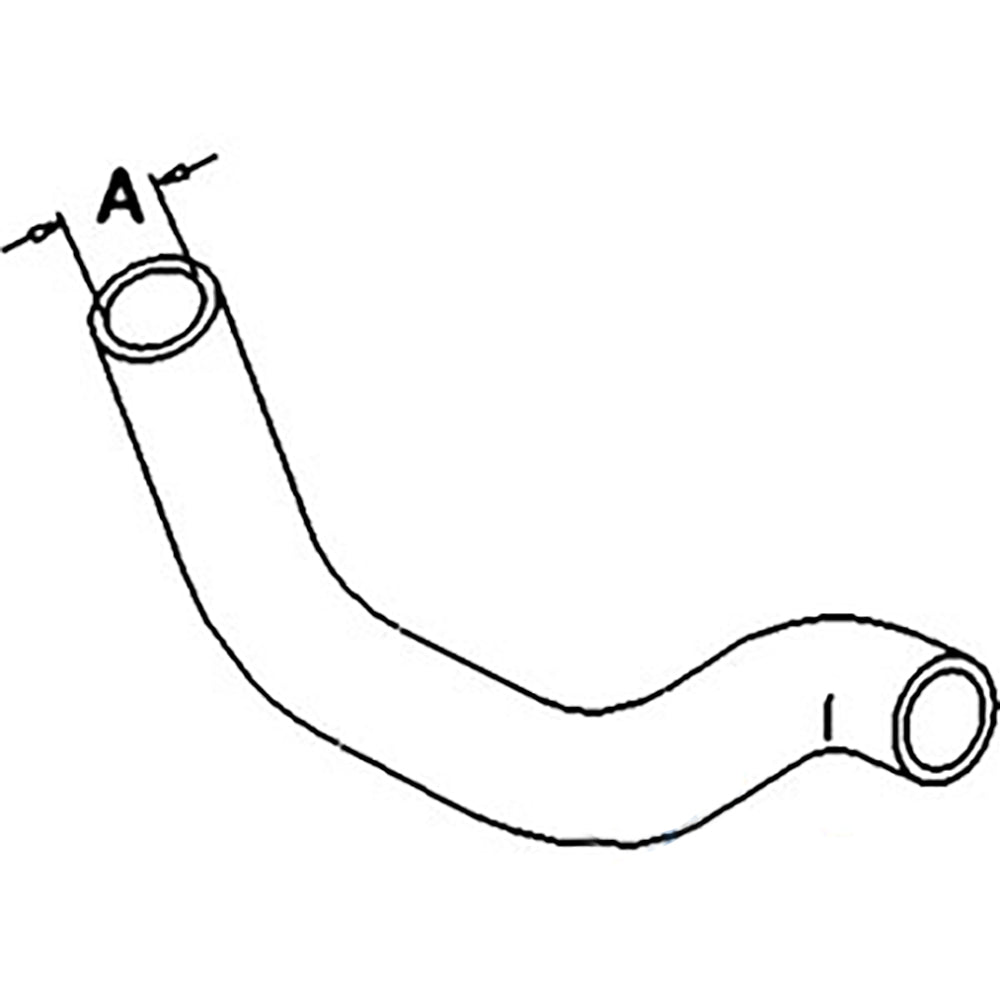 FDS4887-STR Upper Radiator Hose Fits Ford 1710