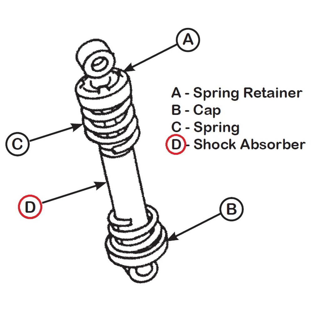 JDS807S Seat Shock Absorber Fits John Deere