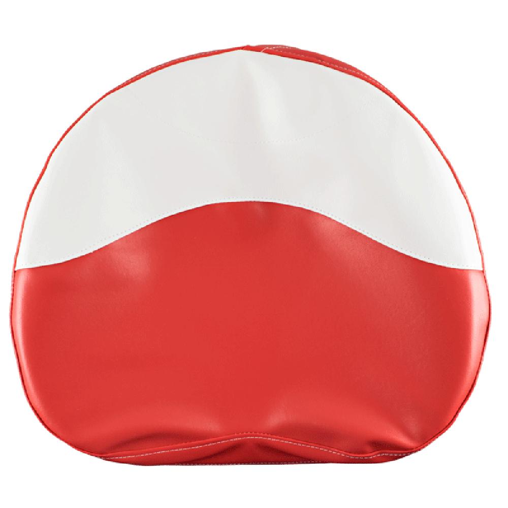 R2076 Red & White Seat Cover - 19" Fits IH / Fits FARMALL