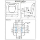 Grey Vinyl Seat Fits Universal Products Replaces 306860K