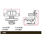 Suspension Wrap Around Seat Replaces W222YL Fits John Deere 1020 1640 3130 3140