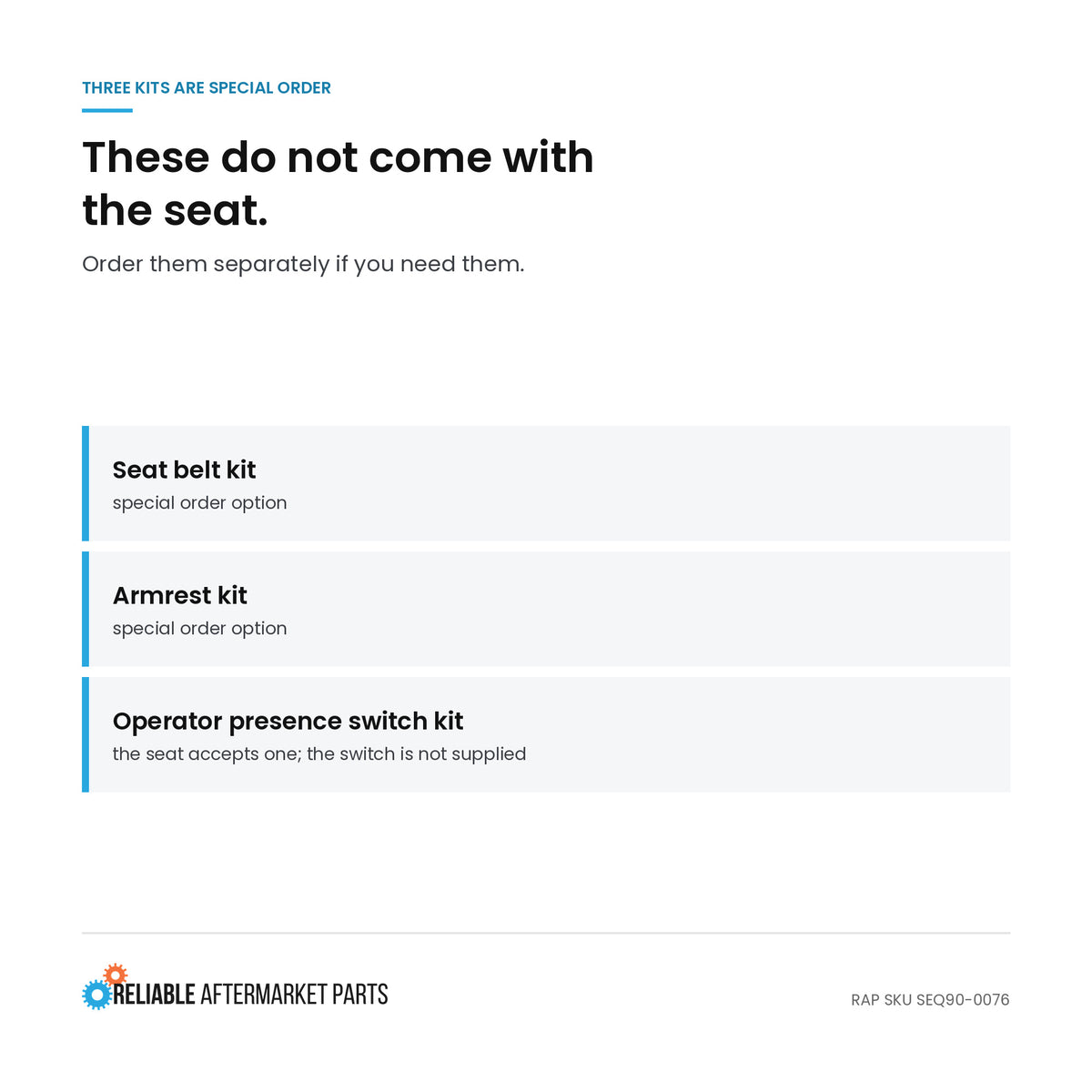 Seat Fits Deutz-Fits Allis Replaces 441000BK
