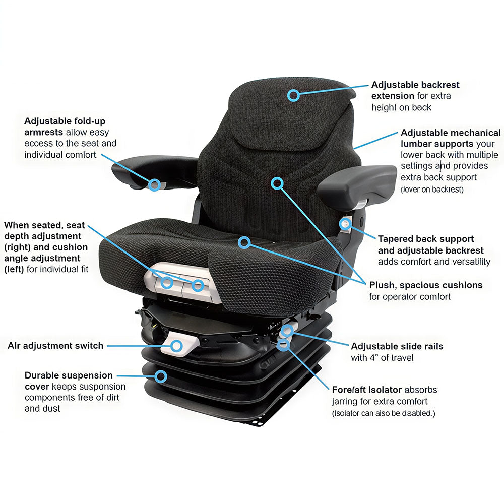 SEQ90-0089 - Seat & Air Suspension Assembly Replaces MSG95/741
