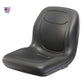 Black High Back Seat for Hustler ZTR Zero Turn Lawn Mower Garden Tractor
