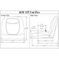Lawn Garden Mower Seat Black AT327445 Fits Allis Chalmers Lawn Mower: 130 24hp
