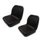 2 Two Black High Back Seats Fits John Deere Fits Gator XUV 620i 850D 550 550