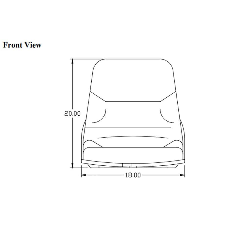 Black Seat Fits Case Backhoe Loader 580C 580D 580E 580K 580L 580M