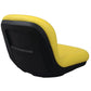 High Back Yellow Seat Fits John Deere Replaces AM125383