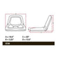 CS126-1V 72100790 Flip Style Seat Fits Ford/New Holland Tractor 1920 2120
