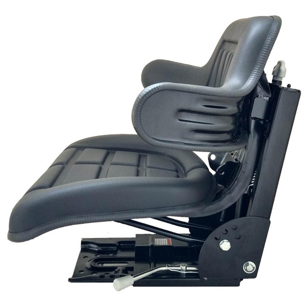 Black Waffle Style Universal Suspension Seat Fits John Deere 2350 2355 2440