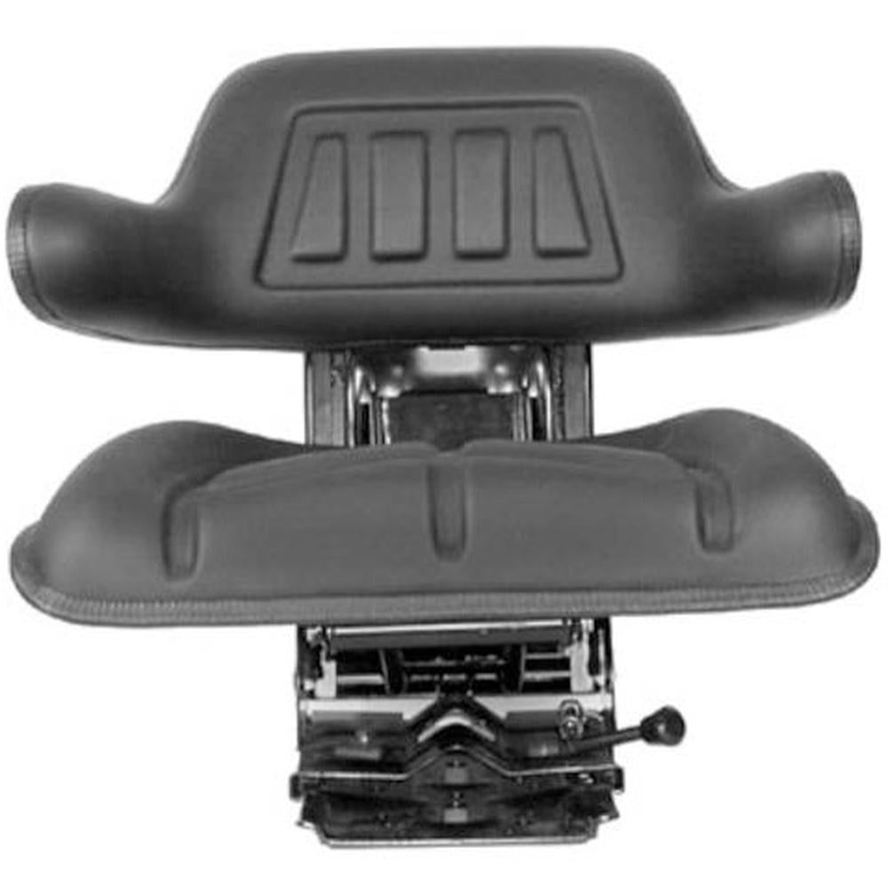 Black Waffle Style Suspension Seat Fits International Harvester 784 785 885