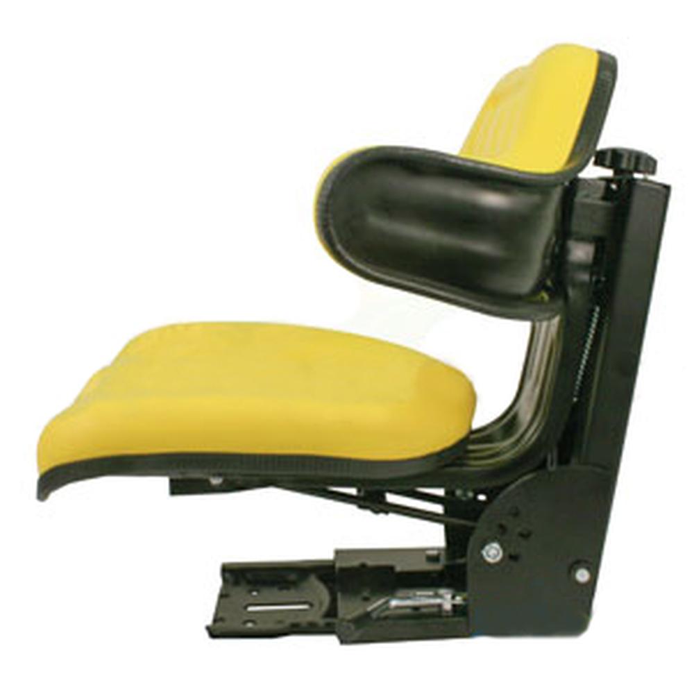 W333Yl Full-Suspension Yellow Seat Fits John Deere Tractor Models