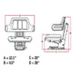 Black Universal Wrap Around Seat Fits Universal Products Models