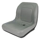 Compact Tractor Skid Steer Loader UTV Lawn Garden Mower Seat Gray 1 Pair (2)