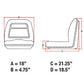 Compact Tractor Skid Steer Loader UTV Lawn Garden Mower Seat Gray 1 Pair (2)