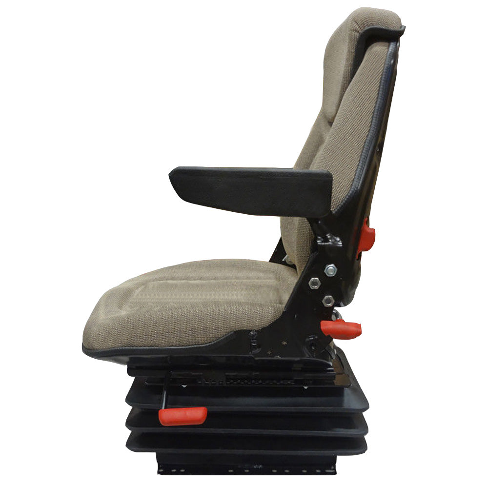 FAM1273 Brown Fabric Mechanical Suspension Seat Assembly Fits Massey Ferguson