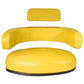 3-pc Yellow Seat Cushion Set (Steel Back) Fits John Deere Replaces AR30790