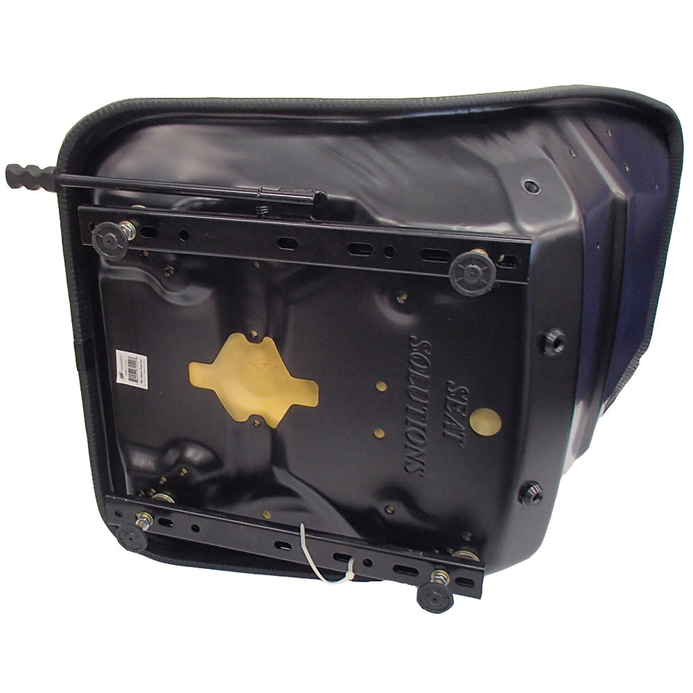 Ultra High Yellow Back Steel Pan Seat w Arm Rests for Skid Steers Backhoes