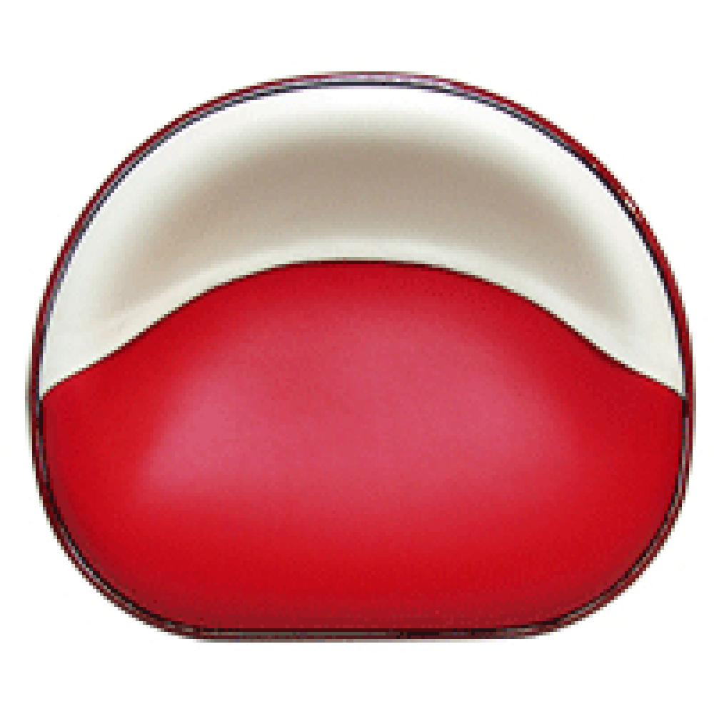S354157N Pan Seat, Red & White Vinyl Fits International