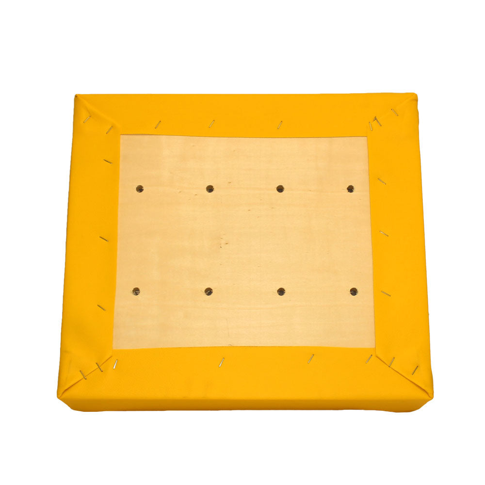Seat Cushion Wood Backed Vinyl Yellow Fits John Deere 330 40 420 430 320 440 101