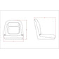 Ultra High-Back Seat Yellow Fits Riding Lawn Mowers Compact Tractors UTVs ZTRs