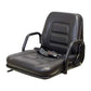Black Vinyl Seat with Fold-Down Back Cushion 355202BK Fits ZTRs Forklifts & More