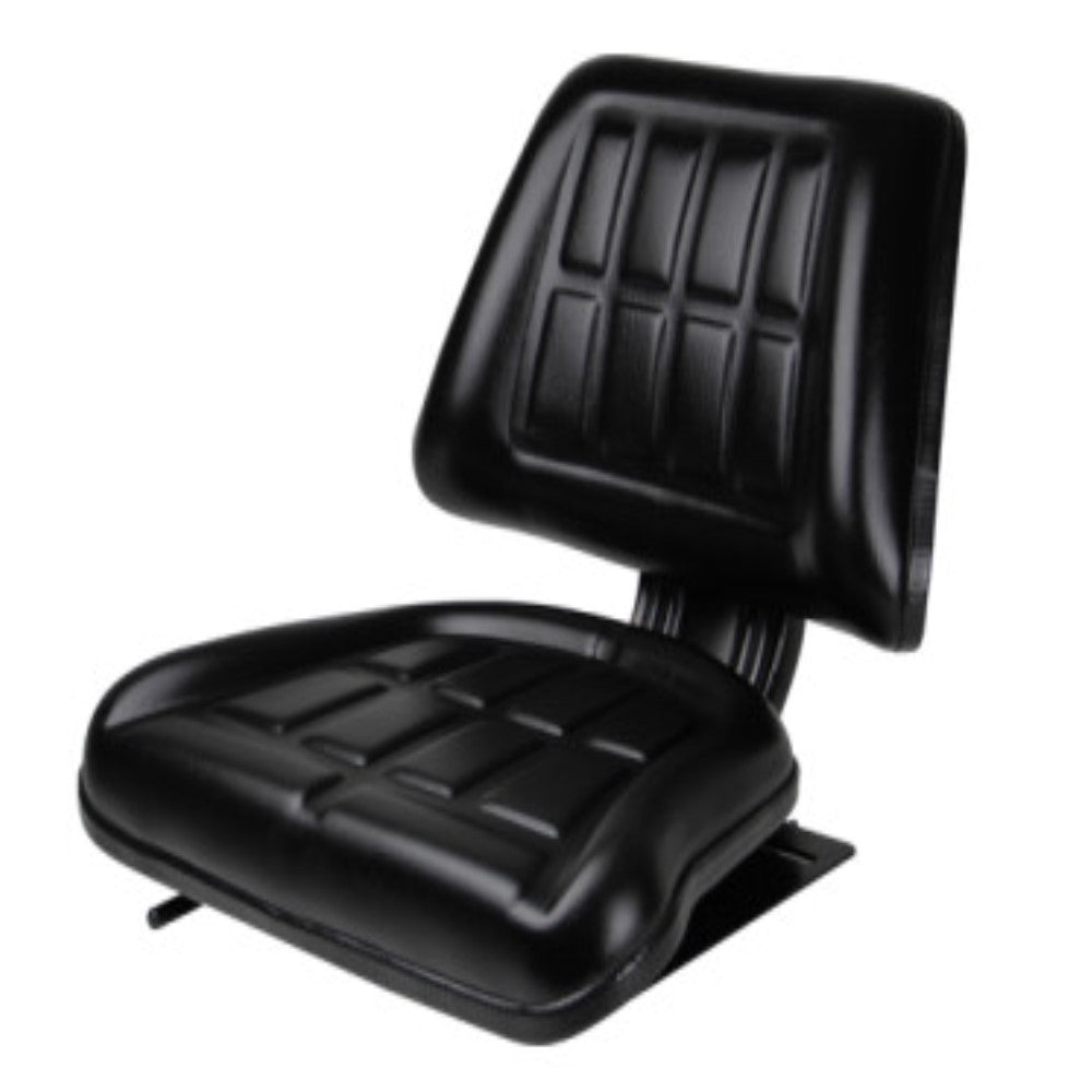 Black Universal Steel Frame Vinyl Covered Compact Seat