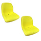 2 PK Yellow HIGH BACK Seats Fits JD Fits Gator Gas Diesel 4x2 4x4 HPX TH 6x4