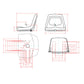 Blue Seat Fits Ford Lawn Mower Lawn & Garden Farm Compact Utility Tractors
