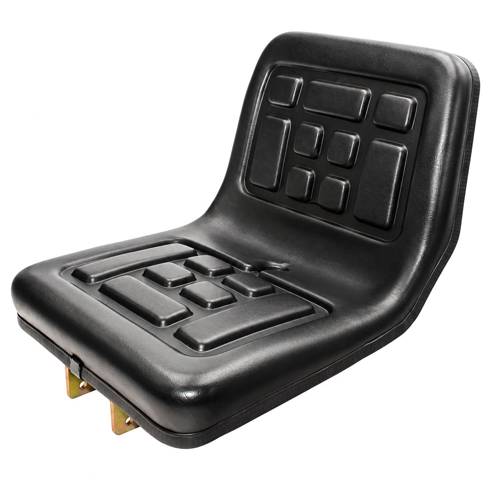 Seat Compact Tractor Polyurethane with Flip Brackets Black fits Yanmar Fits Ford