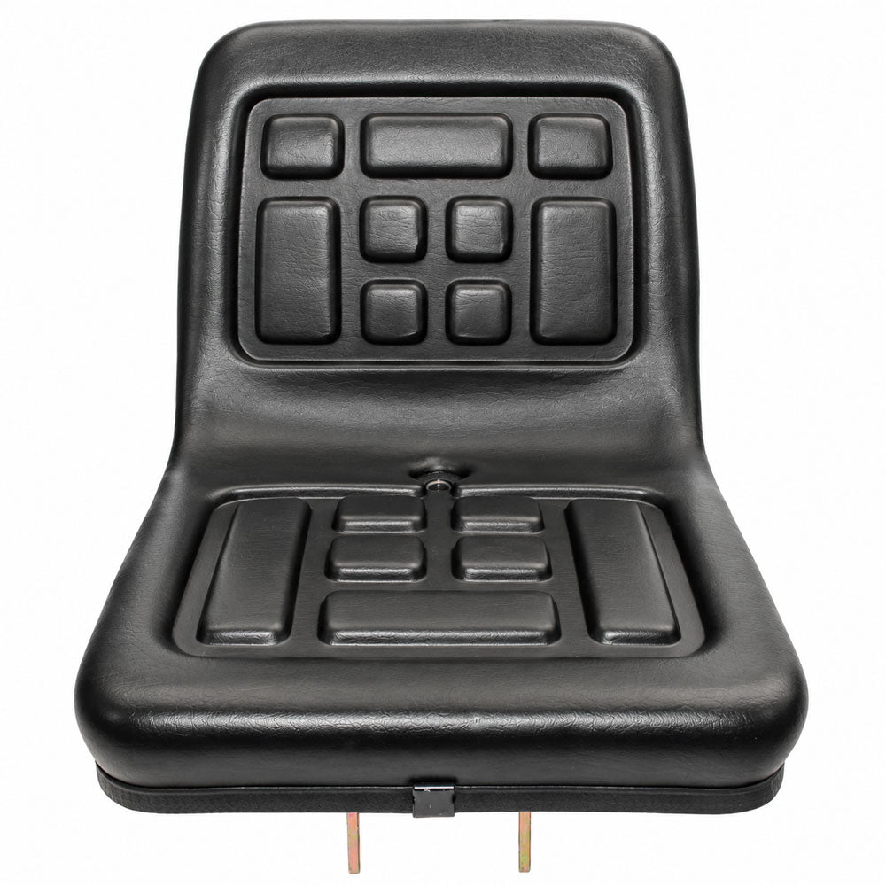 Seat with Flip-Type Brackets Fits Bolens, Steel Pan with Vinyl Covered Cushion
