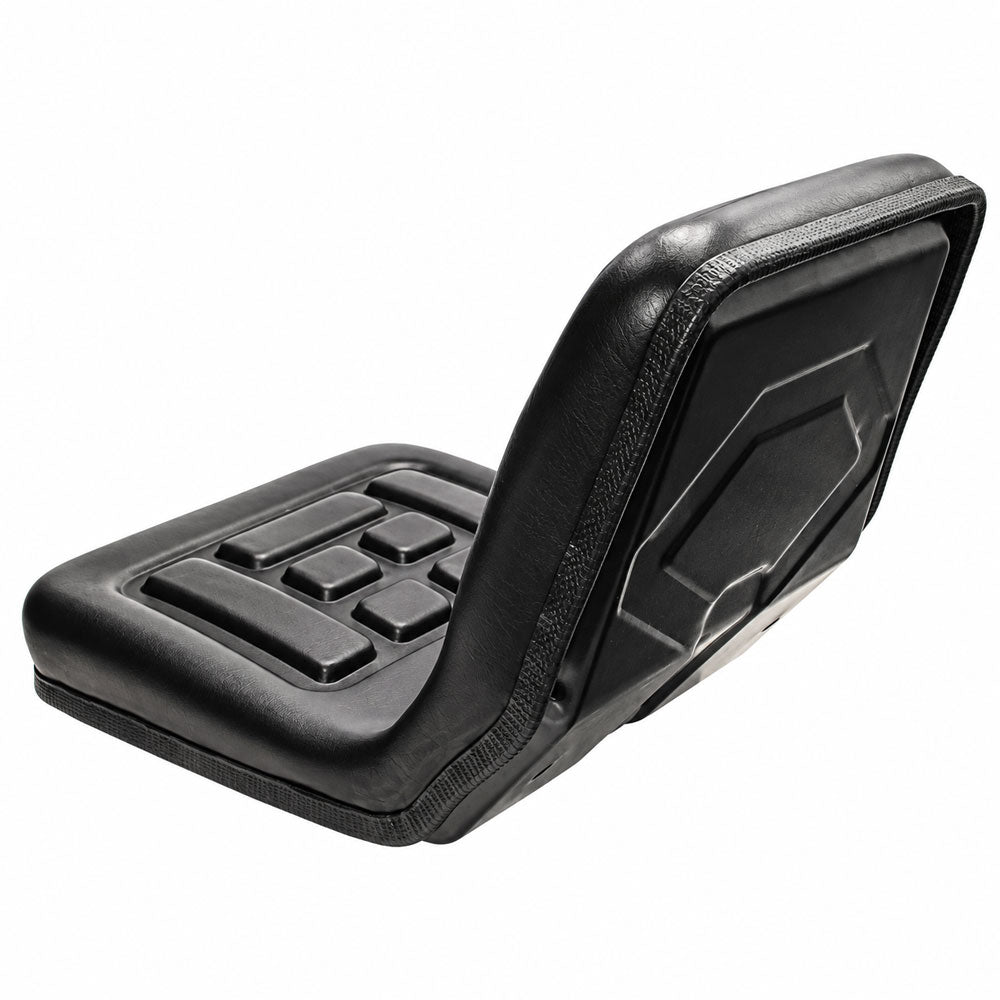 Seat with Flip-Type Brackets Fits Hinomoto, Steel Pan with Vinyl Covered Cushion