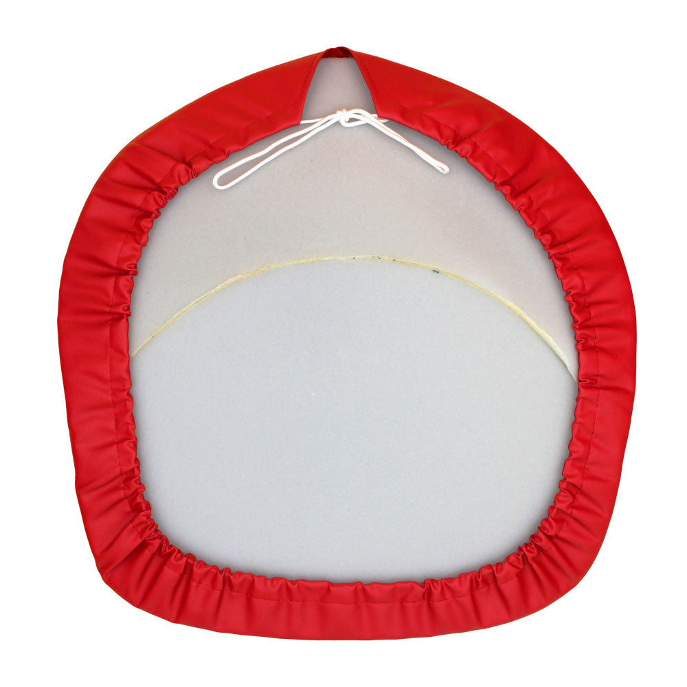 Red Vinyl Seat Cushion w/ Fits Ford Script Logo Fits Ford Replaces SEQ90-0535