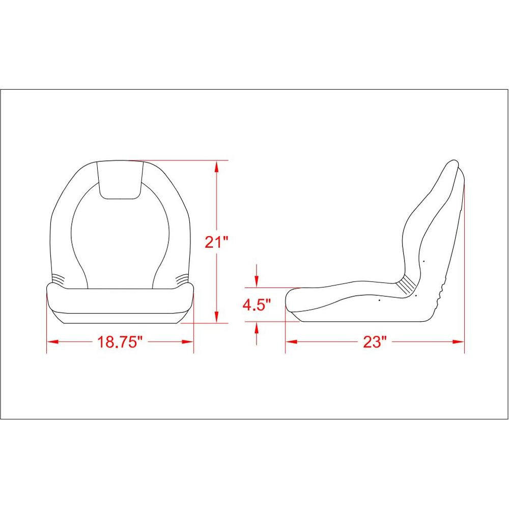 High Back Seat Yellow Color 481156 1-513147 Fits Toro Mowers 3000 3050 3100 3150