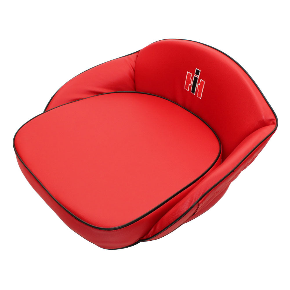SEQ90-0554 Red Deluxe Seat Cushion with Logo Fits Case/International Harvester