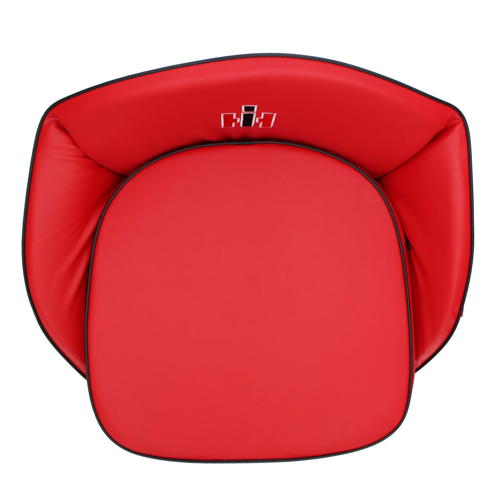 SEQ90-0554 Red Deluxe Seat Cushion with Logo Fits Case/International Harvester