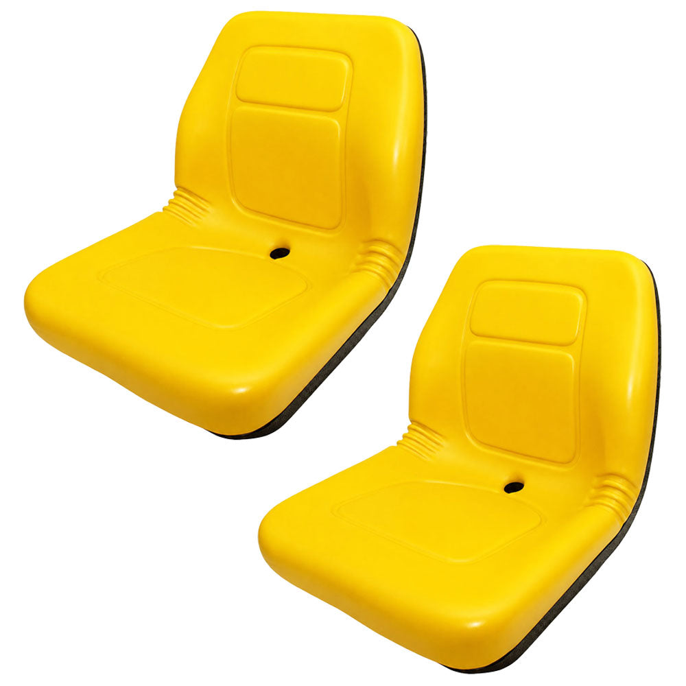 (2) Yellow Seat Fits John Deere Zero Turn Mower Z Trak M653 M655 M665 717A 727A