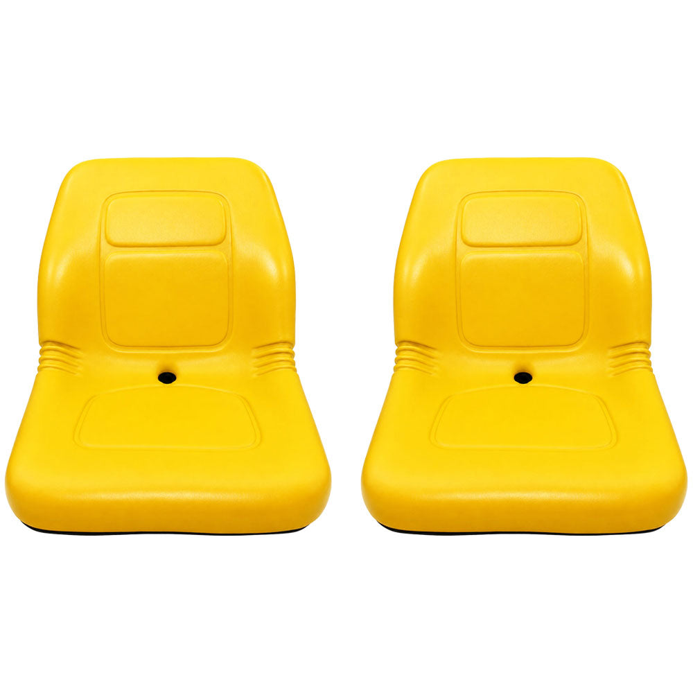 (2) Yellow Seat Fits John Deere Zero Turn Mower Z Trak M653 M655 M665 717A 727A