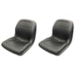 (2) Black XB180 High Back Seats Fits John Deere Gators