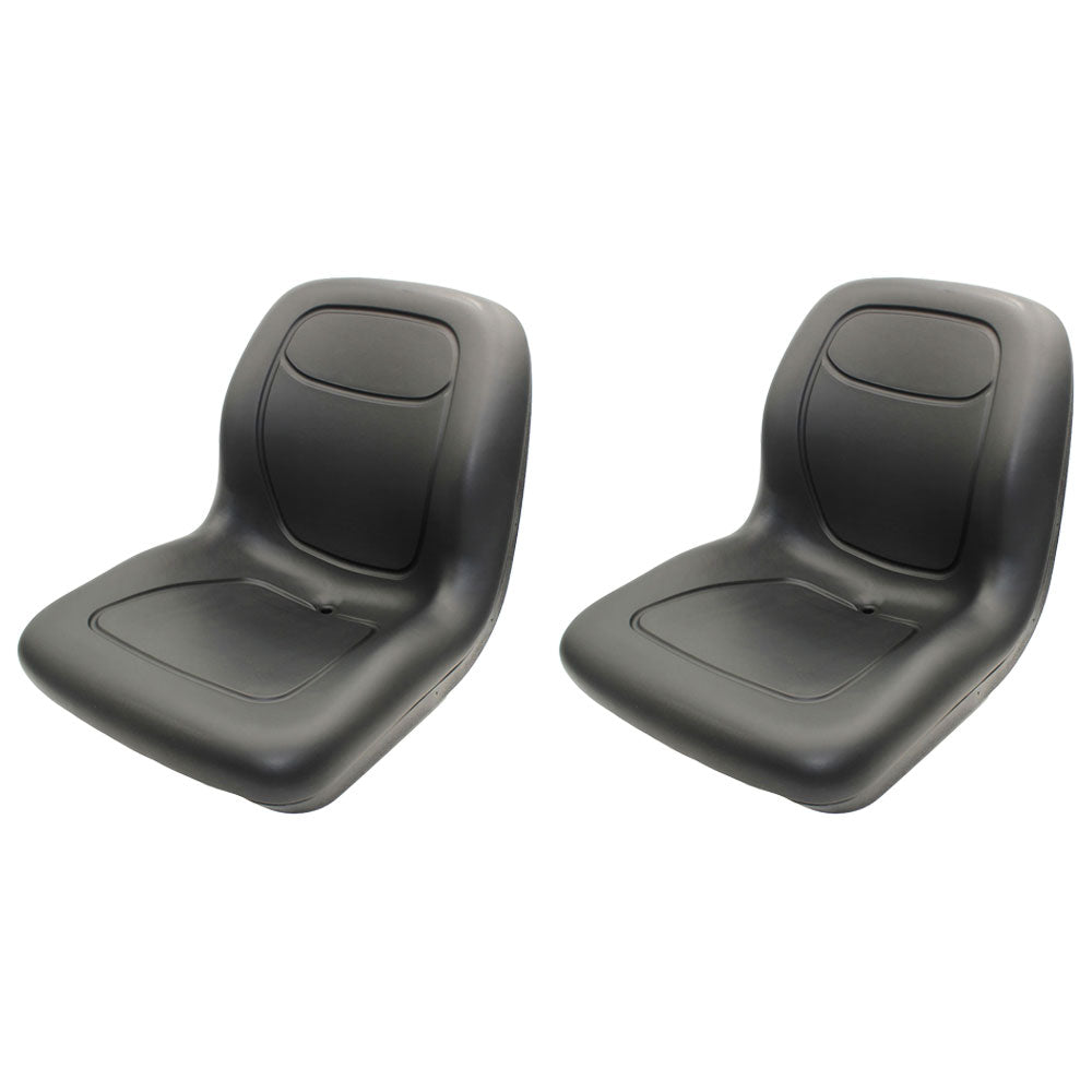 (2) Black XB180 High Back Seats Fits John Deere Gators